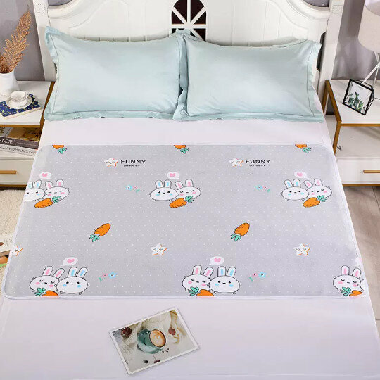 Hot selling baby diaper pad [Gray White Rabbit [reversible] 70x120cm]