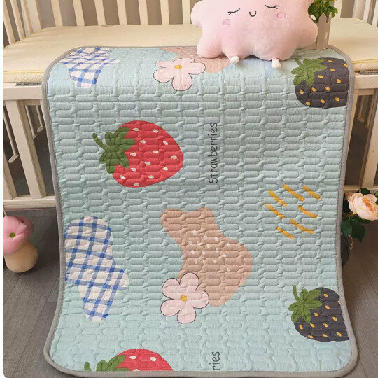 Hot selling baby diaper pad [Strawberry Fruit [Pure Cotton Five Layers] Size [50x70cm]