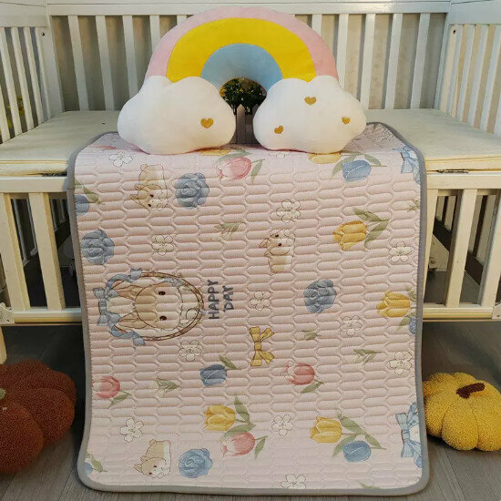 Hot selling baby changing pad [Bunny phase [Pure cotton five layers] size [180x200cm]