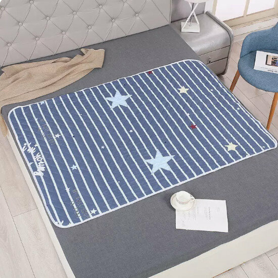 Hot-selling baby diaper pad [Pentagram [Waterproof and machine washable]] Size [100x150cm]