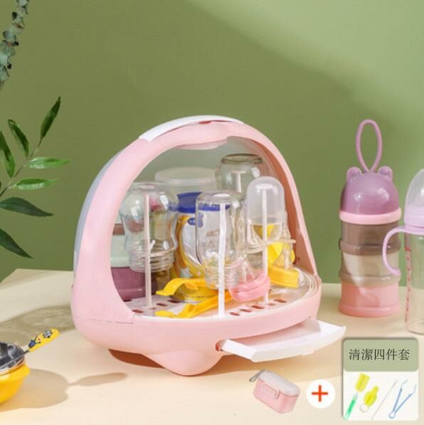 Popular baby bottle drain rack storage rack (Nordic powder)