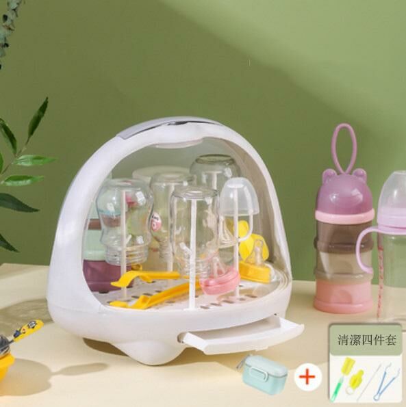 Popular baby bottle drain rack storage rack (Nordic white)