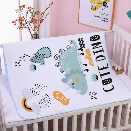 Popular baby diaper pad [Desert Dinosaur [Pure Cotton]] Size [70x90cm]