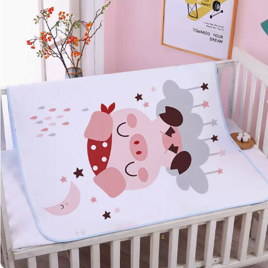 Popular baby diaper pad [Star Pink Pig [Pure Cotton]] Size [30x40cm]