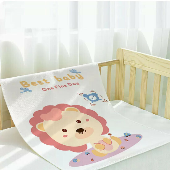 Popular baby diaper pad [Smiling Lion [Pure Cotton]] Size [50x70cm]