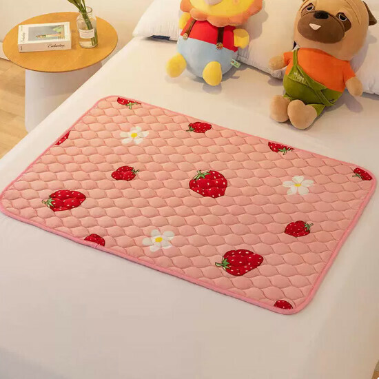 Popular baby diaper pad [Strawberry Pink] Size [50x70cm]