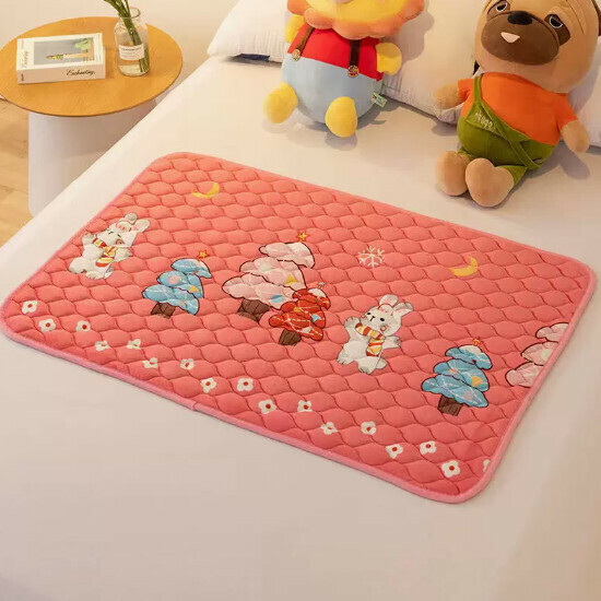 Popular baby diaper pad [Christmas red] size [70x100cm]
