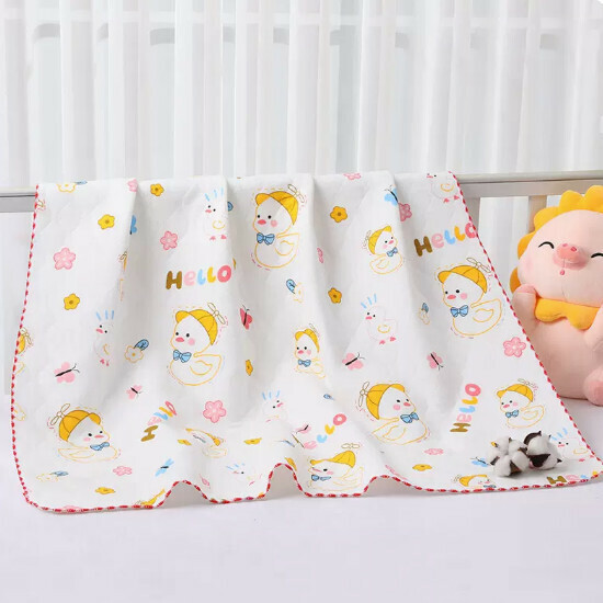 Popular baby delivery room swaddle [Little Duck] size [85x85cm]