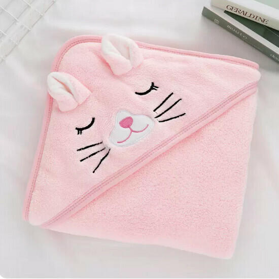 Popular baby quilt [pink cat] size [80x80cm]