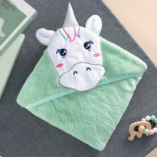 Popular baby quilt [green unicorn] size [80x80cm]