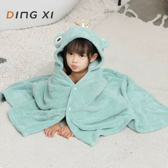 Popular baby hooded bath towel [frog] size [88x150cm]