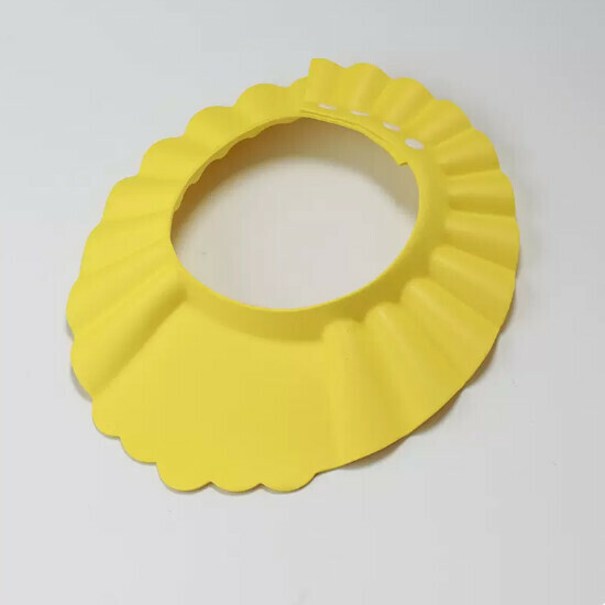 Popular baby shampoo cap [fan-shaped shower cap - yellow - no ear protection]