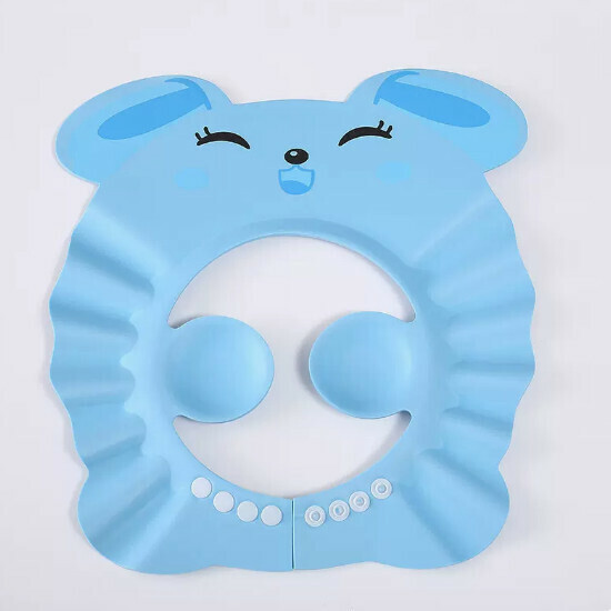 Popular Baby Shampoo Cap [Rabbit Shower Cap-Blue]