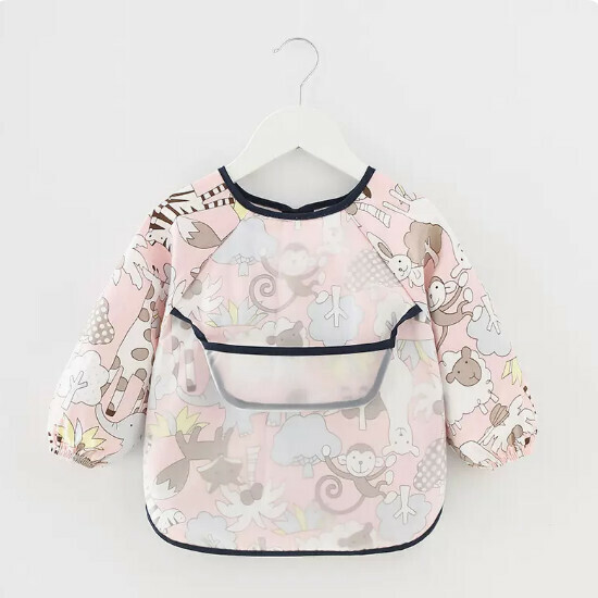 Popular baby bibs/baby drool shoulders [Pink Zoo (Doudou style)] [90 yards-110 yards] [Please contact customer service to confirm the delivery size after placing the order]