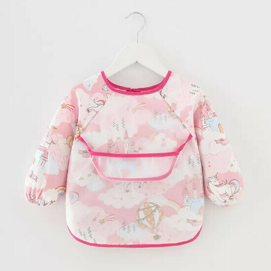 Popular baby bibs/baby drool shoulders [Pink Castle Horse (double style)] [90 yards-110 yards] [Please contact customer service to confirm the delivery size after placing the order]