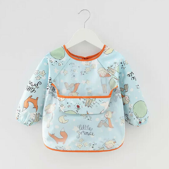 Popular baby bibs/baby drool shoulders [Little Blue Prince (double style)] [90 yards-110 yards] [Please contact customer service after placing an order to confirm the delivery size]