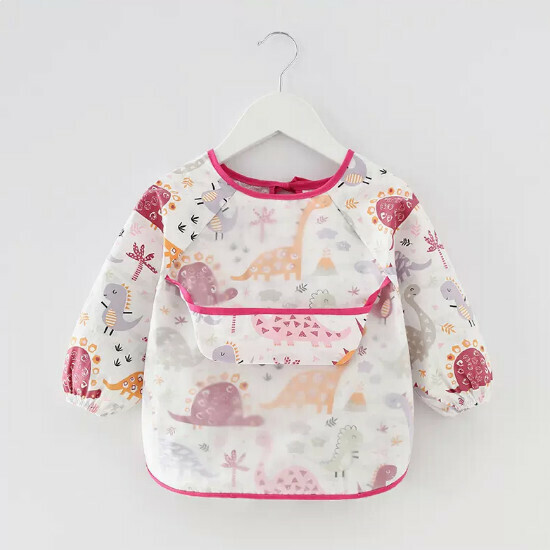 Popular baby bibs/baby drool shoulders [Purple Pink Dinosaur (Doudou style)] [90 yards-110 yards] [Please contact customer service to confirm the delivery size after placing the order]