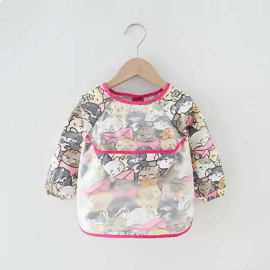 Popular baby bibs/baby drool shoulders [pink cat (double style)] [90 yards-110 yards] [please contact customer service to confirm the delivery size after placing the order]