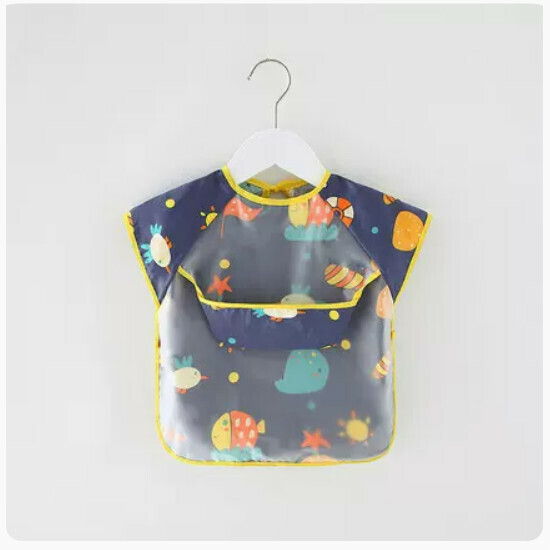 Popular baby bibs/baby drool shoulder [dark starry sky short sleeves (double style)] [90 yards-110 yards] [please contact customer service after placing an order to confirm the delivery size]