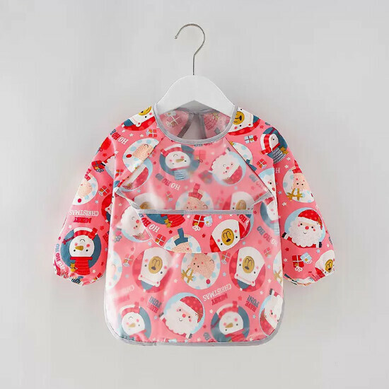 Popular baby bibs/baby drool shoulders [Pink Snowman (Doudou style)] [90 yards-110 yards] [Please contact customer service to confirm the delivery size after placing the order]