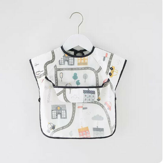 Popular baby bibs/baby bibs [road driving short sleeves (double style)] [90 yards-110 yards] [please contact customer service to confirm the delivery size after placing the order]