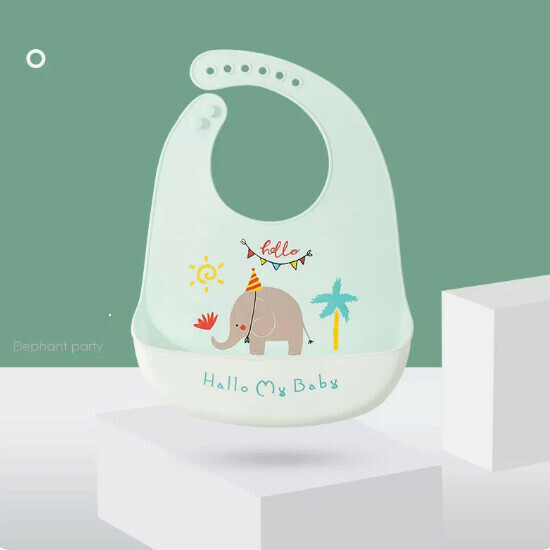 Popular baby drool shoulders [Elephant Party]