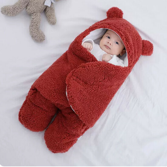 Popular baby quilt [lamb wool quilt] burgundy size [59-73] [please contact customer service after placing the order to confirm the delivery size]