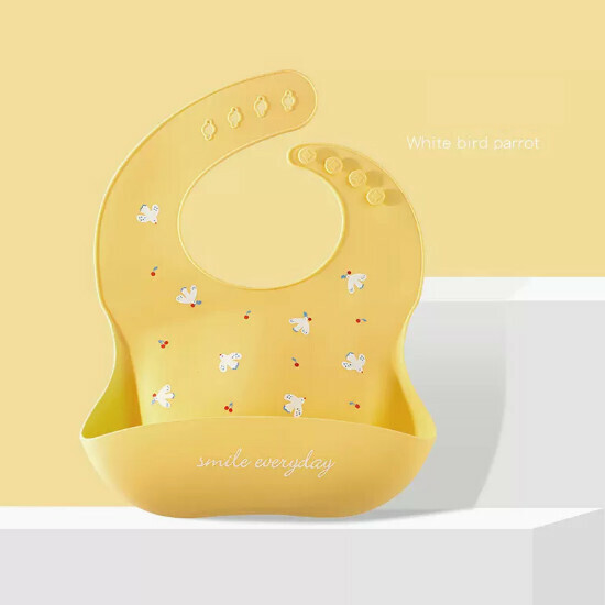 Popular baby drool shoulder [white bird parrot]