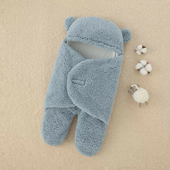 Popular baby quilt [lamb wool quilt] blue size [59-73] [please contact customer service after placing the order to confirm the delivery size]
