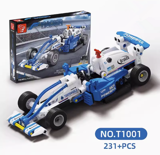 熱推二合壹回力積木方程式賽車（T1001）（規格：38.5*27*6CM）