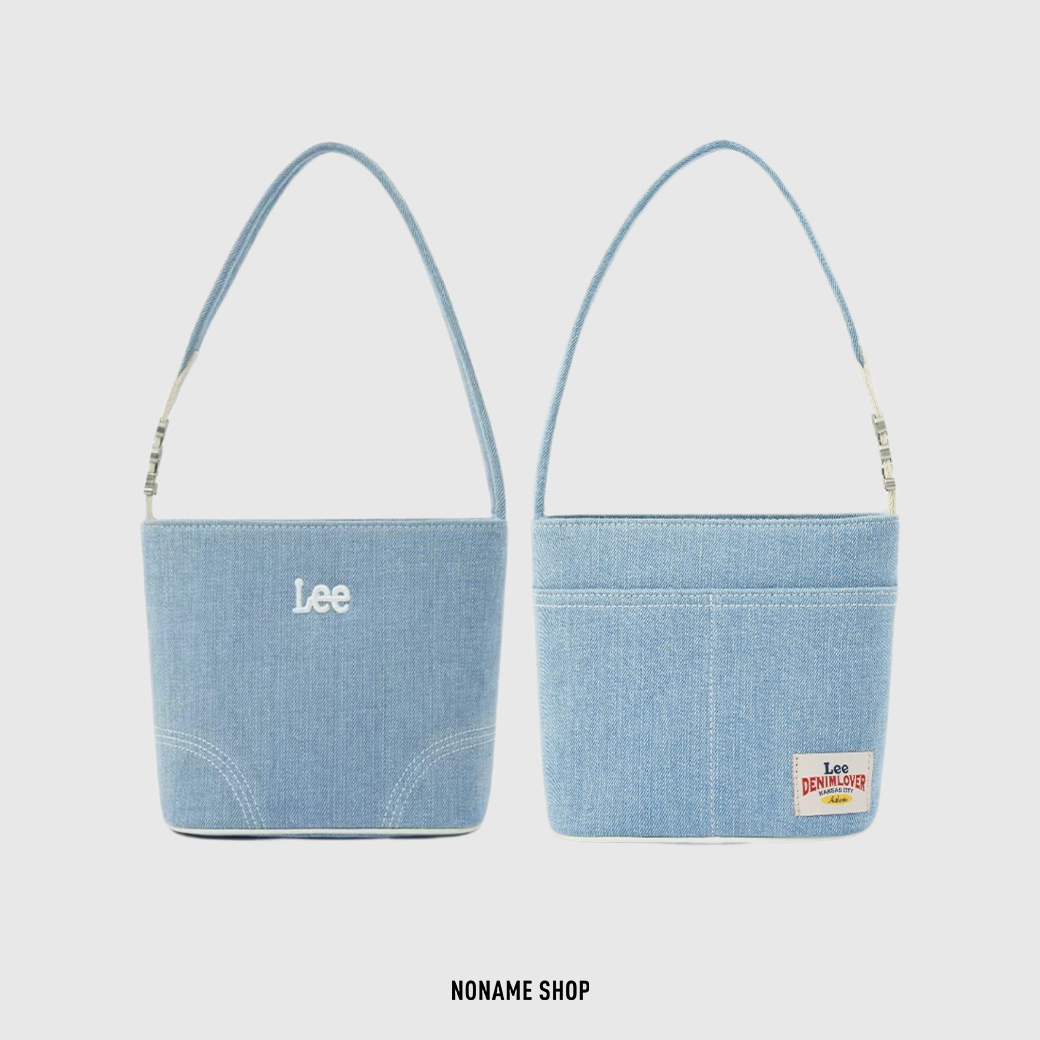 LEE 水桶包 腋下包 手提包 復古 淺牛仔藍