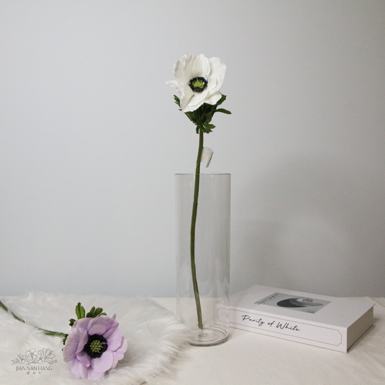 人造花 手感保濕白頭翁 2色