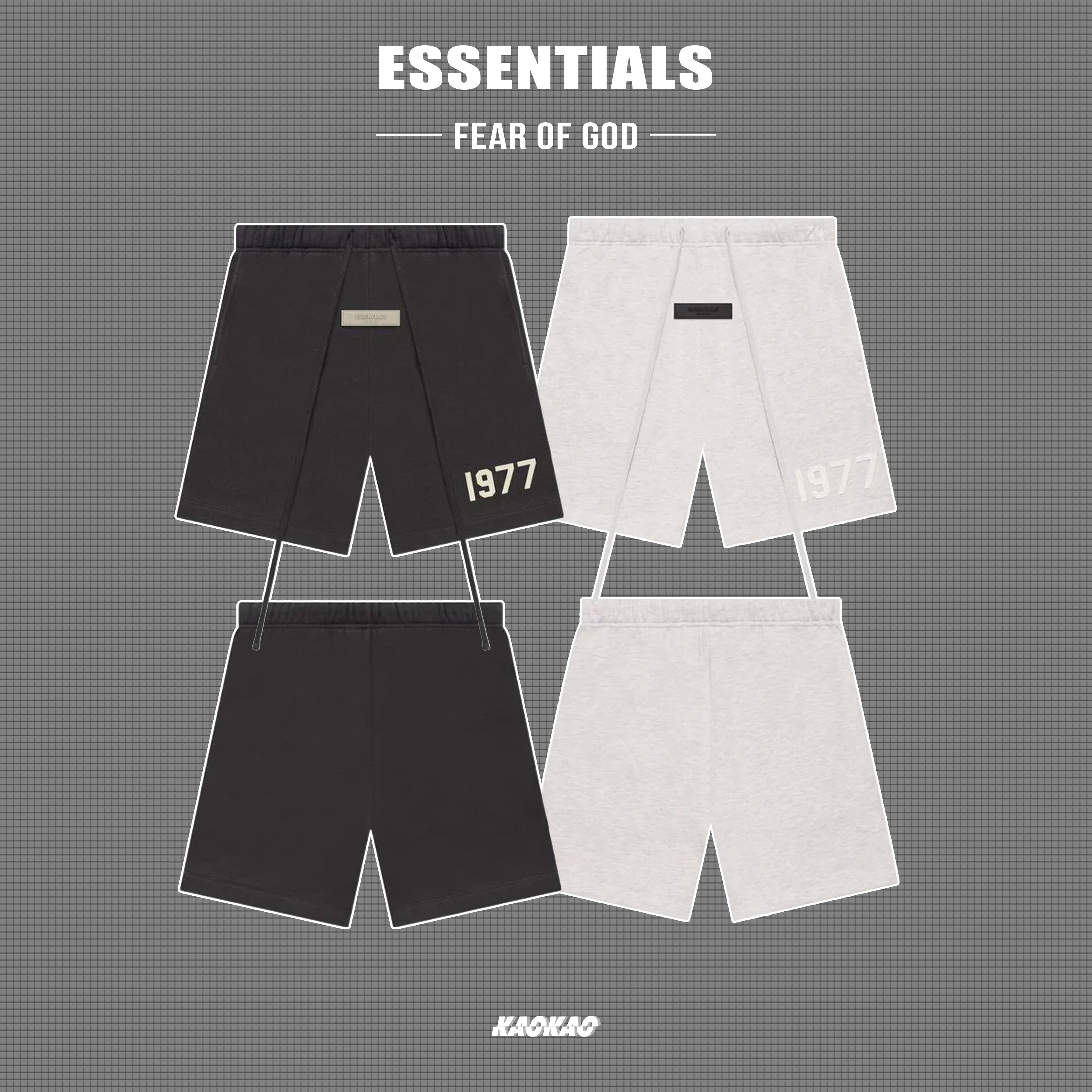 FEAR OF GOD Essentials 1977 Shorts 1977 LOGO棉短褲【160BT21200F】