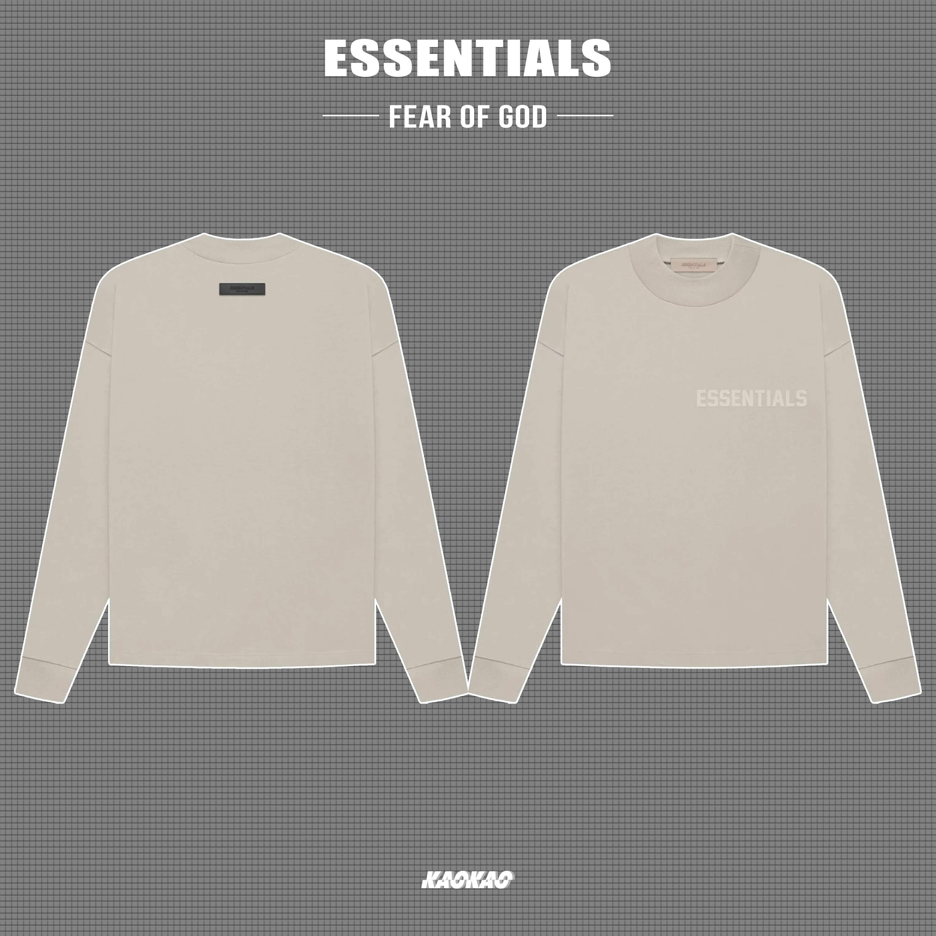 FEAR OF GOD Essentials Long-Sleeve Tee 長TEE【125SU222011F】