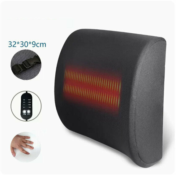 Hot push waist cushion [hot compress mesh black]