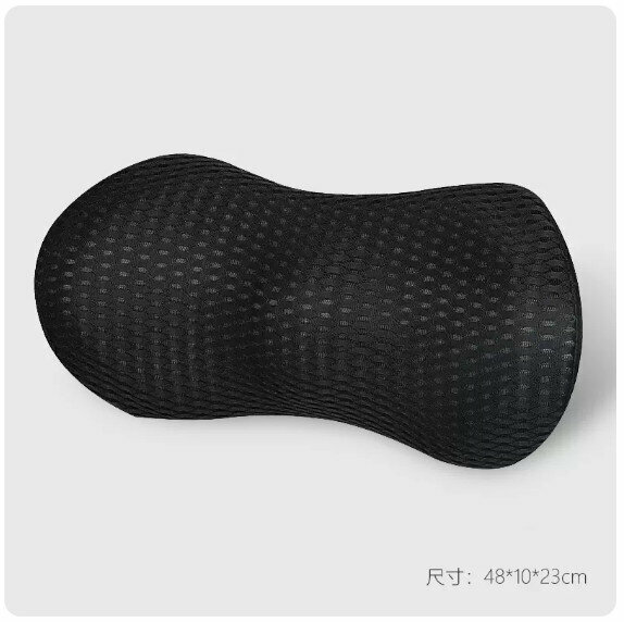 Hot Recommended Car Back Cushion Lumbar Cushion [4D Mesh Black (Single Lumbar Backrest)]