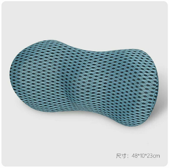 Hot Recommended Car Back Cushion Lumbar Cushion [4D Mesh Blue (Single Lumbar Backrest)]