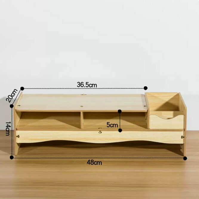 Hot push computer elevated rack (D20 oak)