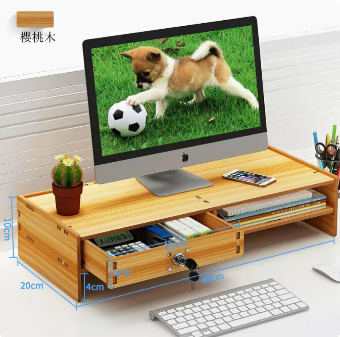 Hot recommended computer elevated stand (X02 walnut)