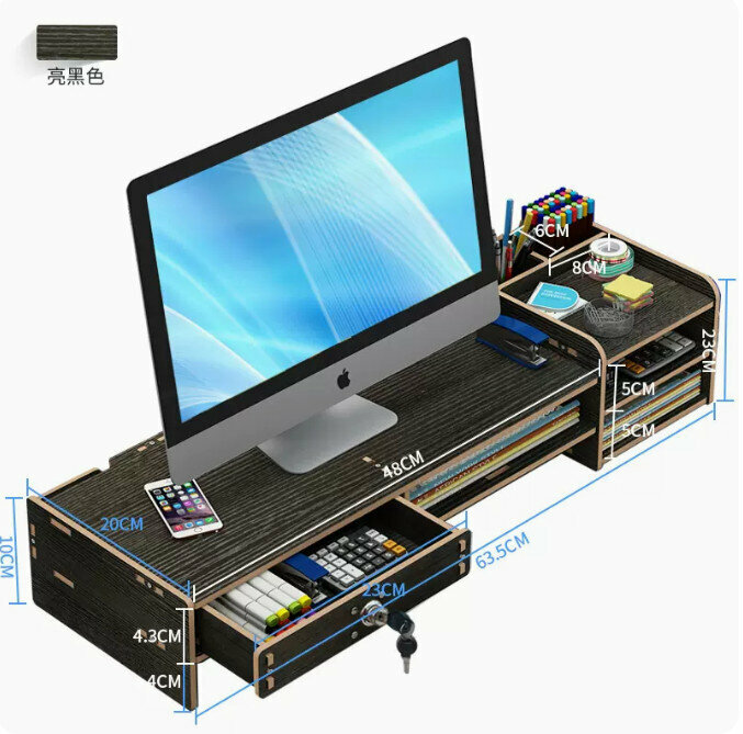 Hot recommended computer elevated stand (X03 black)