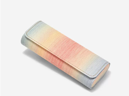 Hot style glasses case (gradient willow (lens cloth + cleaning fluid included)) (size: length 16.3*width 6.4*height 3.6 (cm))