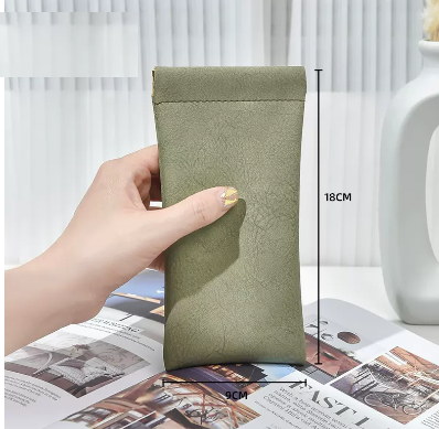 Popular glasses bag (olive green)
