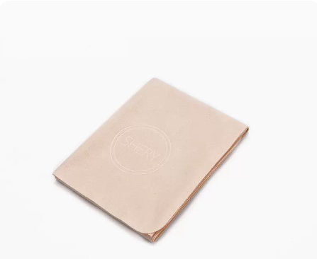 Popular glasses cloth (40cm*40cm large lens cloth beige [free regular lens cloth_glasses cleaning fluid])
