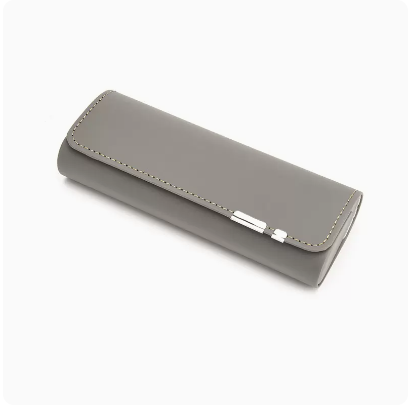 Popular glasses case (grey (comes with lens cloth + cleaning fluid))