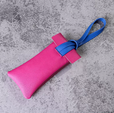 Popular glasses bag (rose red)