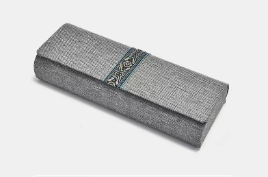 Popular glasses case (light gray)