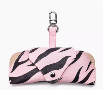 Popular glasses case (zebra pattern-black)
