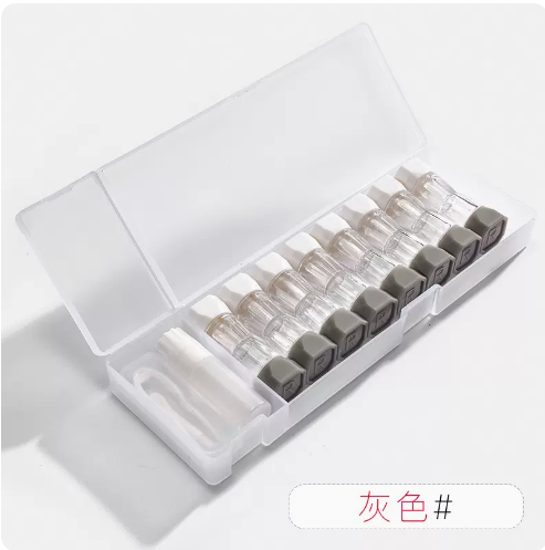 Popular eye-shaped glasses case (grey)