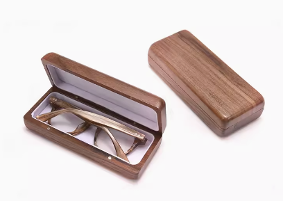 Popular solid wood glasses case (walnut)