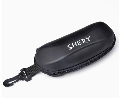 Popular glasses case (energetic black (free cleaning set))